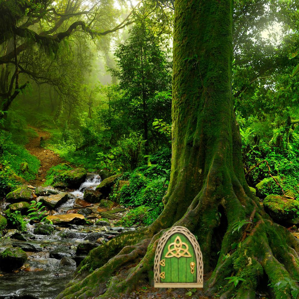Fairy Door for Trees Miniature Fairy Garden Outdoor Decor Accessories Yard Art Sculpture Decoration for Kids Room Wall Trees — image 5