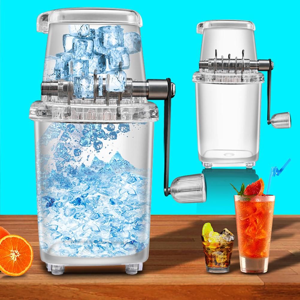 Manual Ice Crusher Portable Hand Crank Manual Household Ice Shaver Machine Kitchen Tool โ image 5