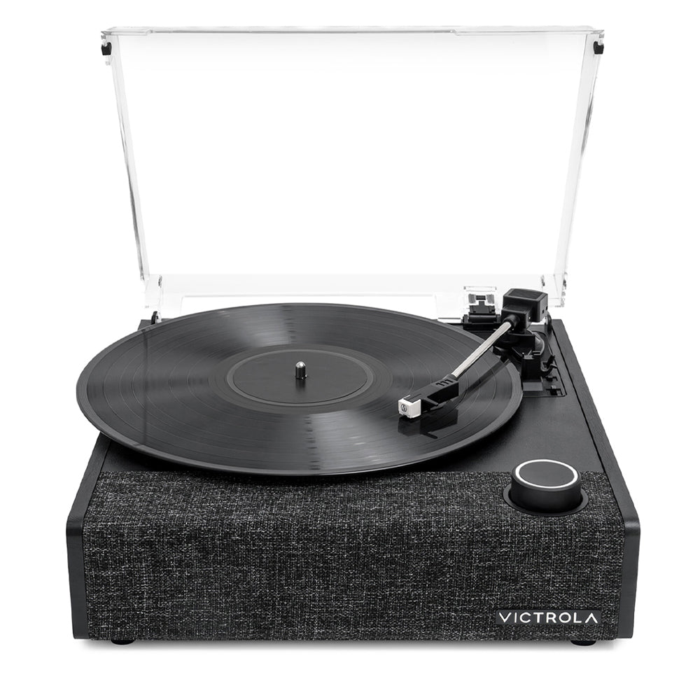 Victrola Eastwood II Turntable - Black + Gadhouse Vinyl Rack Bundle - Black β image 4