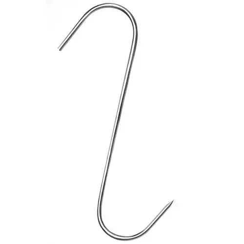 15 Pack Stainless Steel Smoking Hooks, Sharp Meat and Fish Hooks for Home Smoking, BBQ, Butchery and Food Preparation, 15 cm — image 2