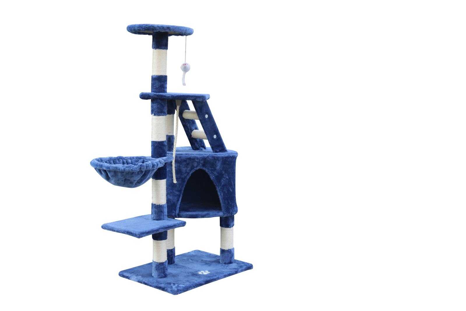 YES4PETS 120 cm Multi level Cat Kitten Scratching Post Tree-Blue — image 5