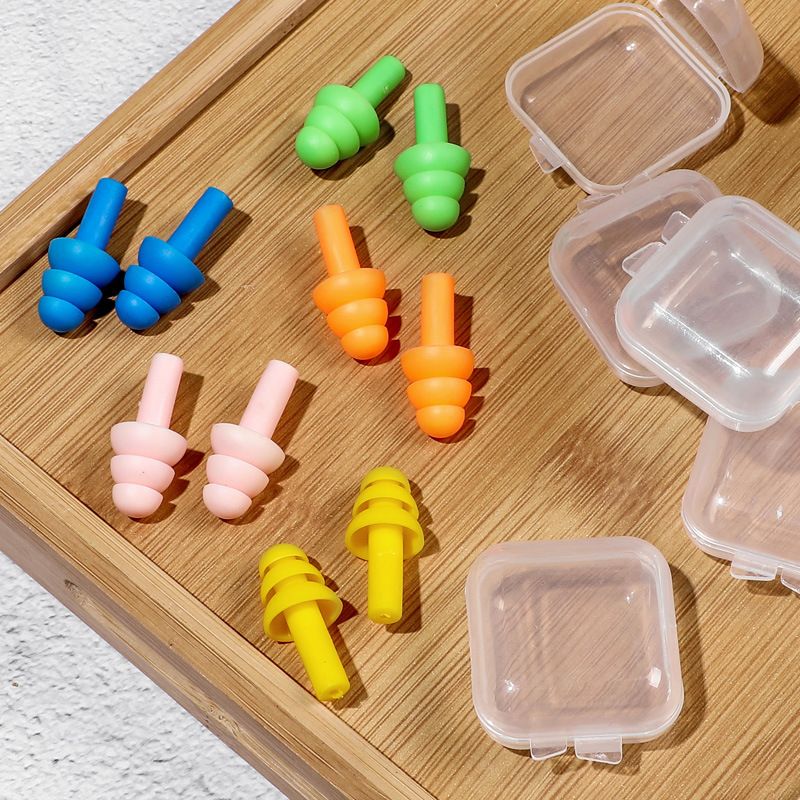 Earplugs for Sleeping Noise Cancelling, Reusable Ear Plugs– Super Soft, Silicone Ear Plug, Concerts(5Colors) — image 3