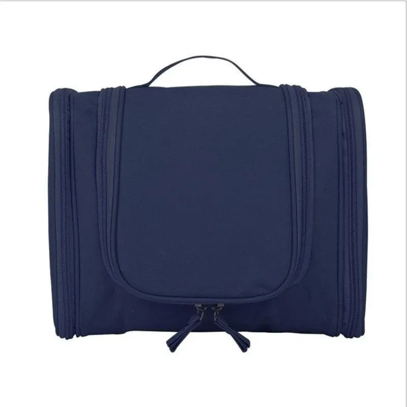 Makeup Bag Hanging Travel Toiletry Cosmetic Organizer Wash Bag Waterproof - Navy
