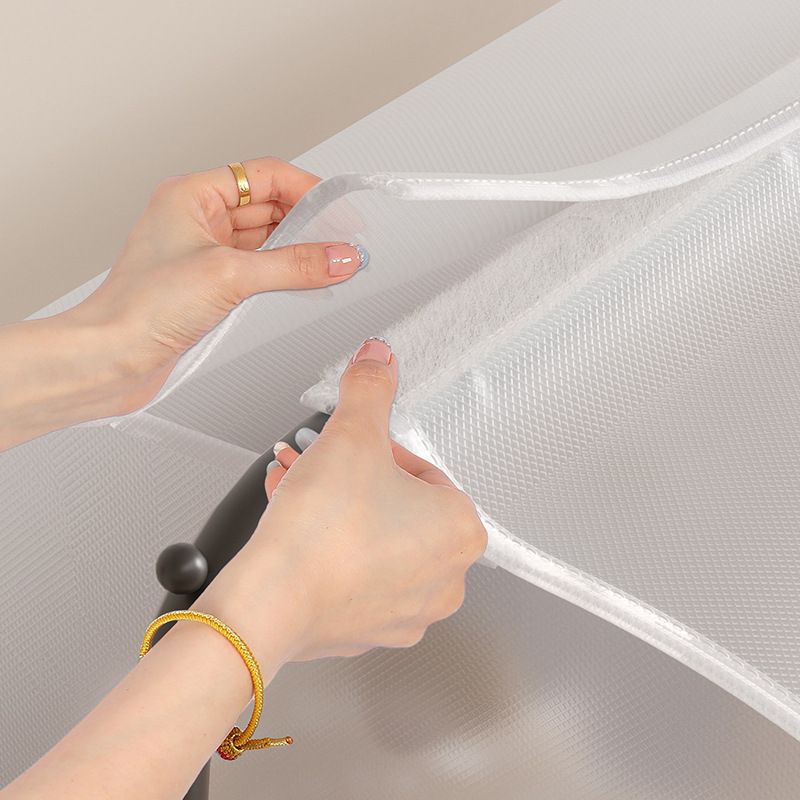 Clothes Storage Bags with Zipper Visual Window Transparent Garment Bags,Suit Bags for Closet Storage and Travel(Size: 80 × 60 × 90cm) — image 5
