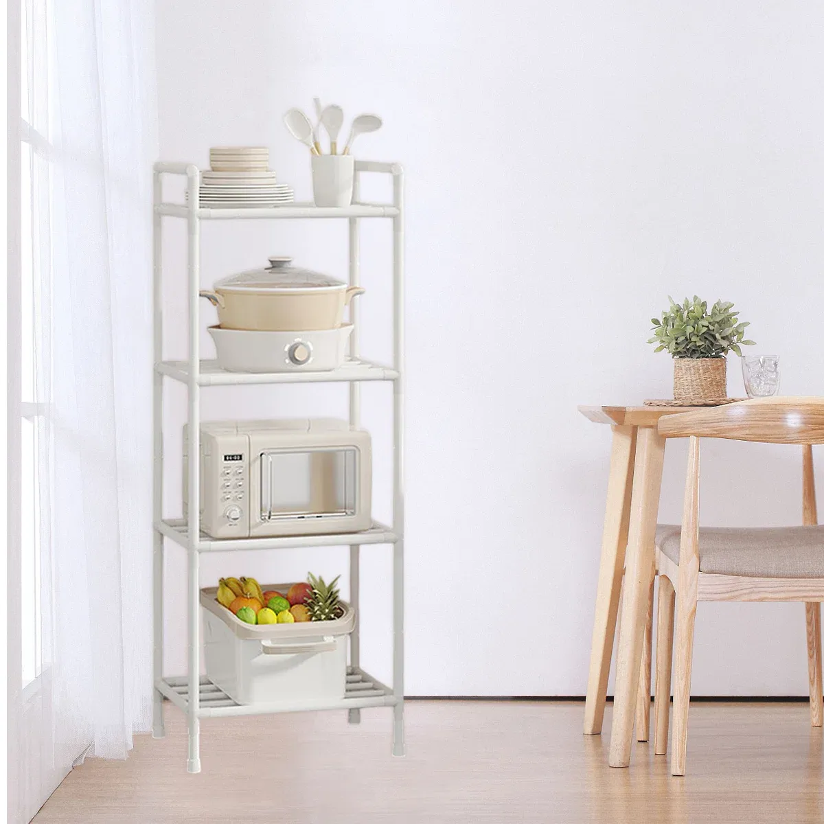 Multi-Layer Kitchen Storage Rack with Adjustable Feet and 38cm Layers โ image 6