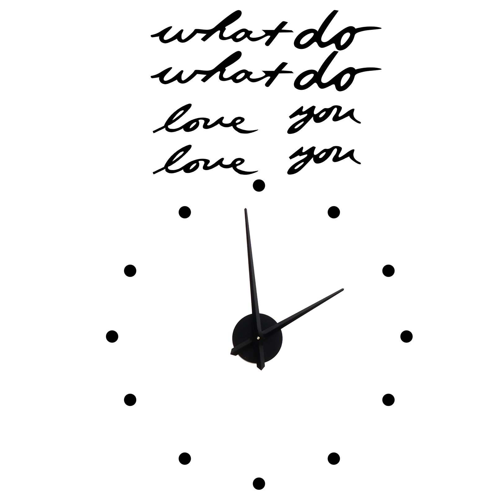 Innovative DIY Wall Clock Stylish Mirror Surface Sticker Clock Modern Home DecorationBlack — image 4