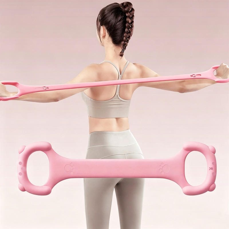 Resistance Band - 40 lbs - High-Elasticity, Break-Resistant - Home-Use Shoulder and Back Workout Tool - One-Piece Construction - Yoga Stretch Band - Back — image 6