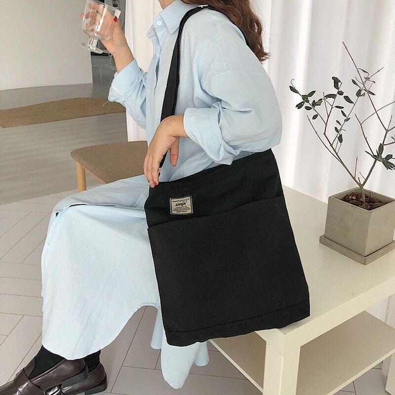 Womens Hobo Large Canvas Shoulder Bag Travel Crossbody Bag Handbag Tote Bag - Light Green โ image 4