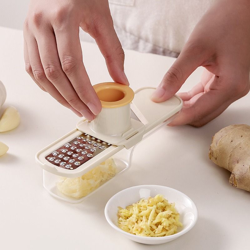 3-in-1 Multi-Functional Stainless Steel Slicer, Shredder, and Grinder—White — image 5