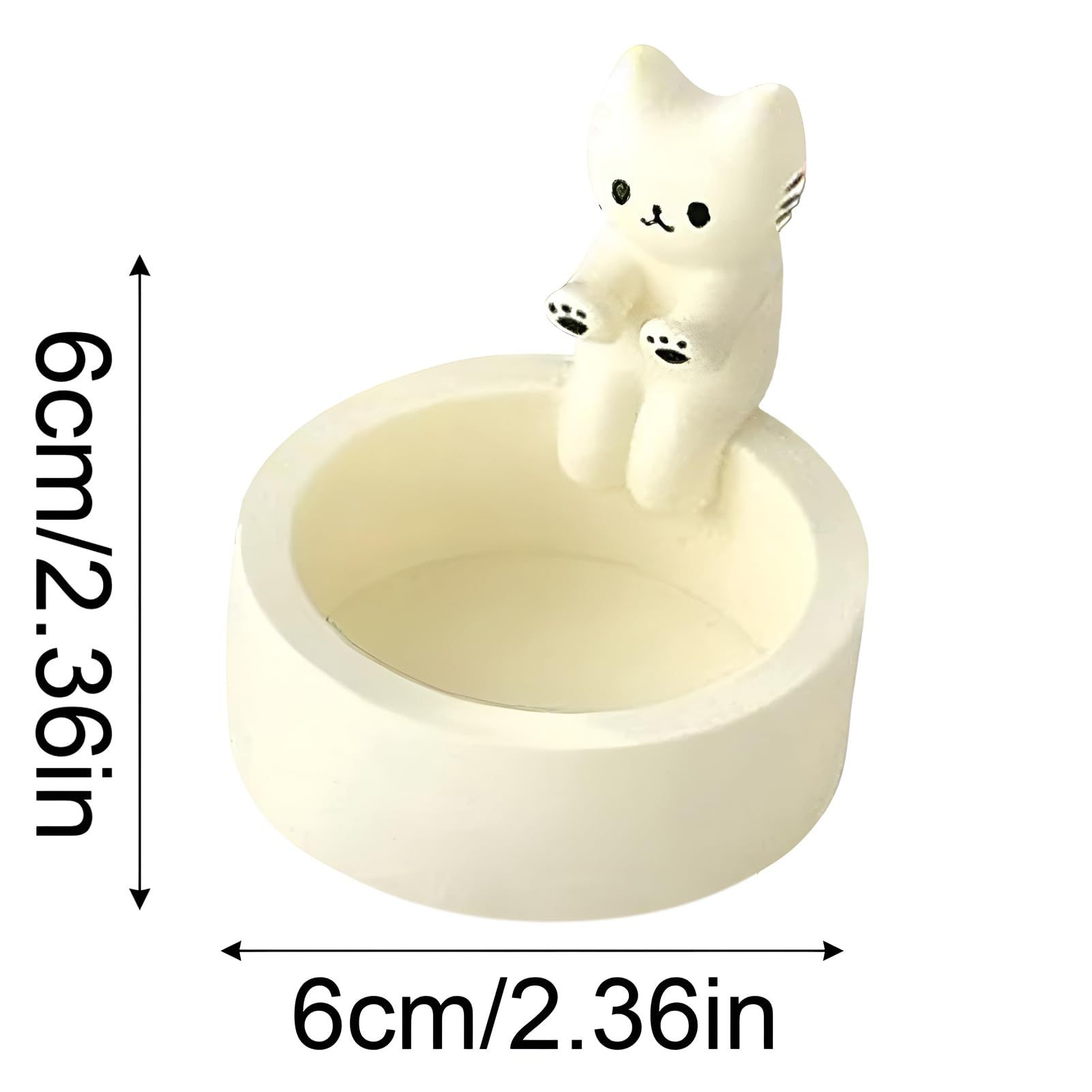 Cat Candle Holder Warming Paws Cartoon Kitten Candle Holder Cute Cat Scented Small Mini Tea Light Candle Holders Cat Decor โ image 3
