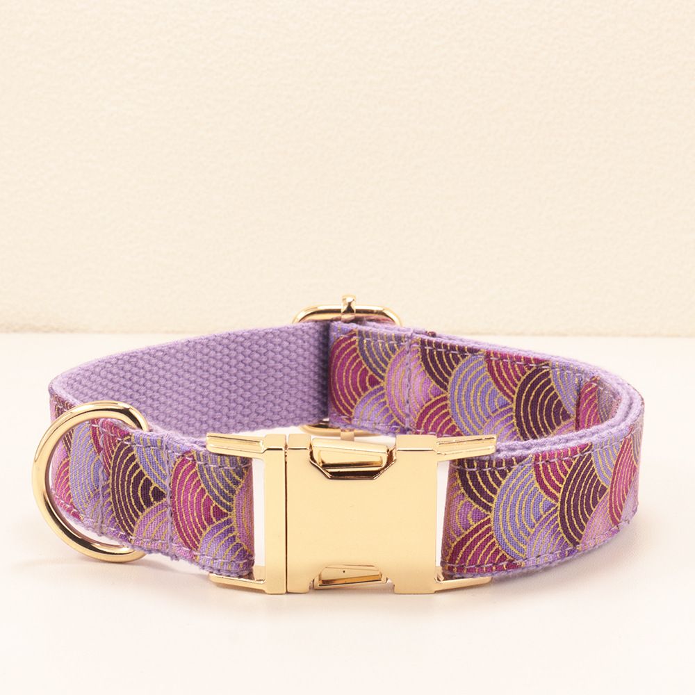 MEO GATTINO Japanese Style Purple Cloud Dog Collar M 2.5(29-48cm)