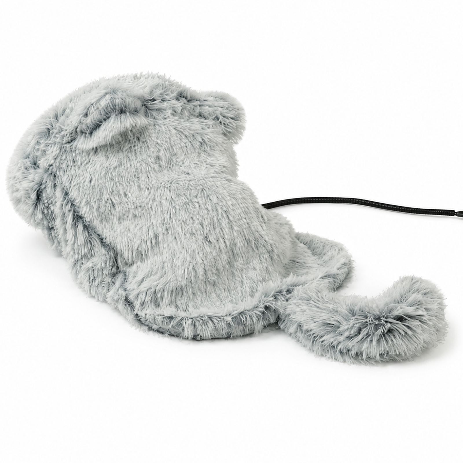 Cozy Heated Two-in-One Plush Cat Cave Bed with USB-Powered Warming, and Timer, Convertible from Enclosed House to Flat Mat for — image 3