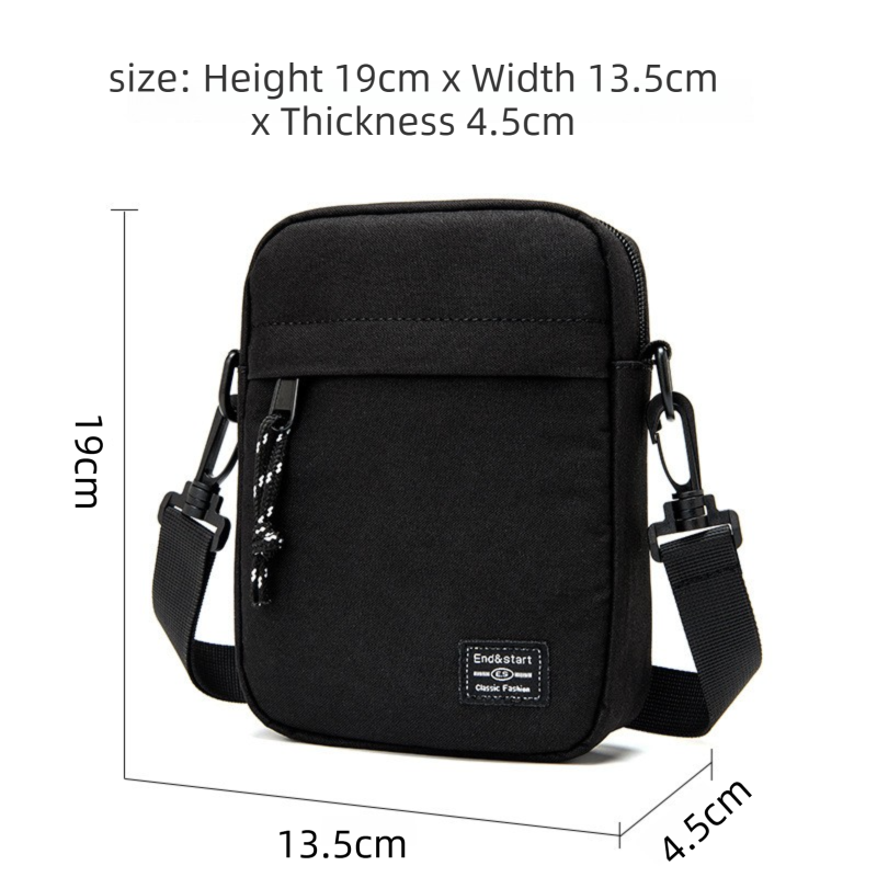 White camouflage Mini Streetwear Oxford Cloth Crossbody Bag - Ultra-Light (200g) Fashion Sling Pack โ image 2
