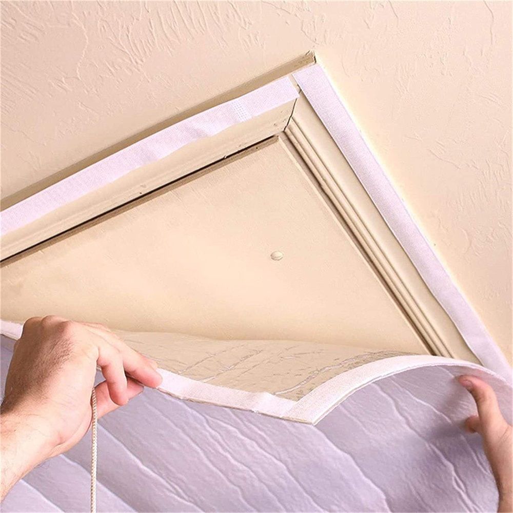 Attic Armour Attic Fan Cover, Door Whole House Attic Ceiling Fan Shutter Seal Cover, Whole House Fan Cover, 129 * 129cm（50.79in） — image 3