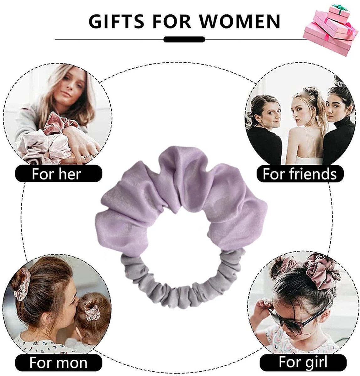 Heatless Curls - Curling Band - Heat-Free Curling Headband - Curls Without Heat - Hair Curler - Heatless Overnight Hair Curlers for Long Hair - Soft Pink — image 4