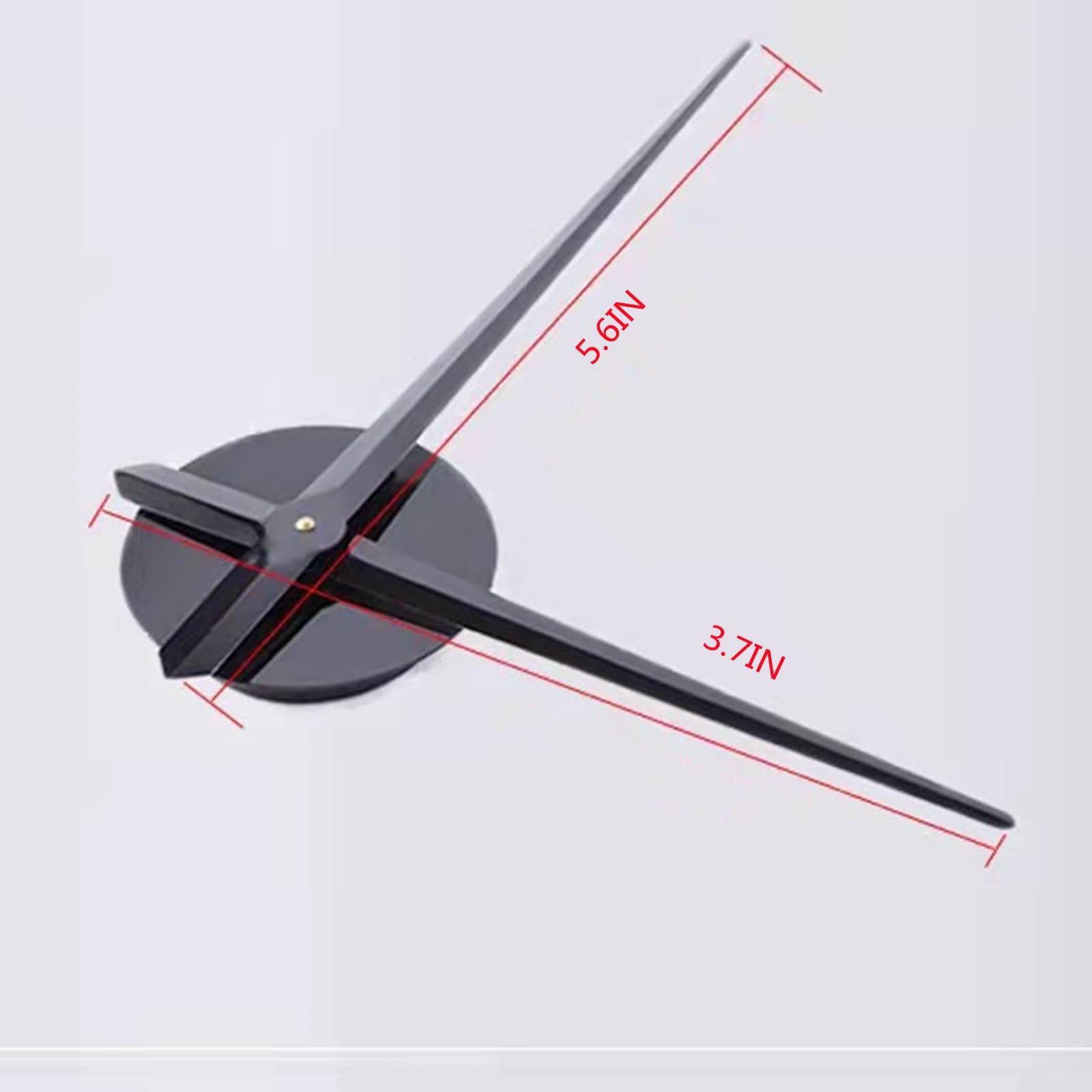 3D DIY Wall Clock, Living Room Dining Room Simple 3D Wall Sticker Wall Clock Creative Luminous DIY Acrylic Wall Clock (15.8IN) — image 4