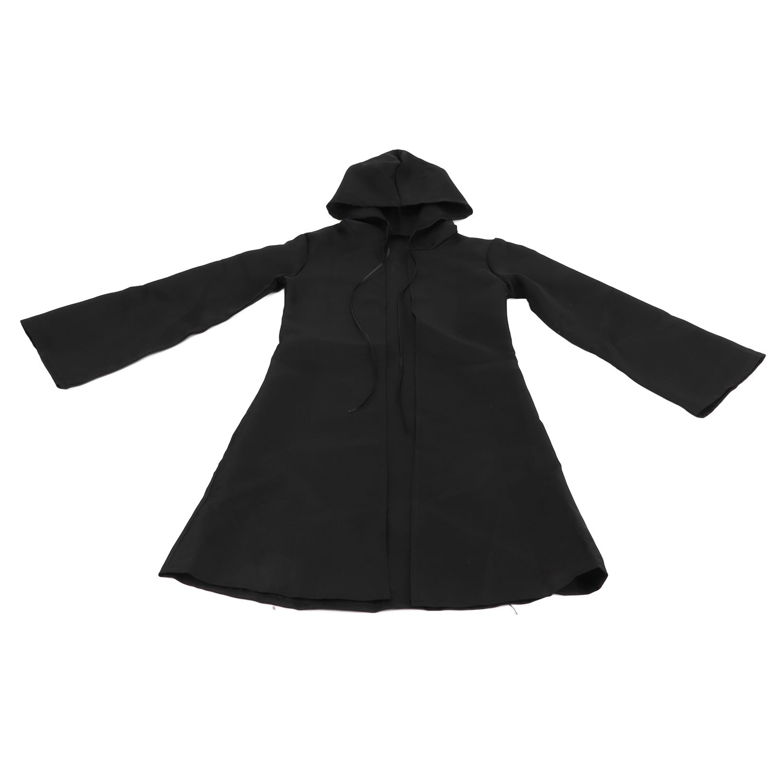 Halloween Hooded Black Cape Unisex Long Cloak Cosplay Dress Clothing Costume Party for AdultM — image 3