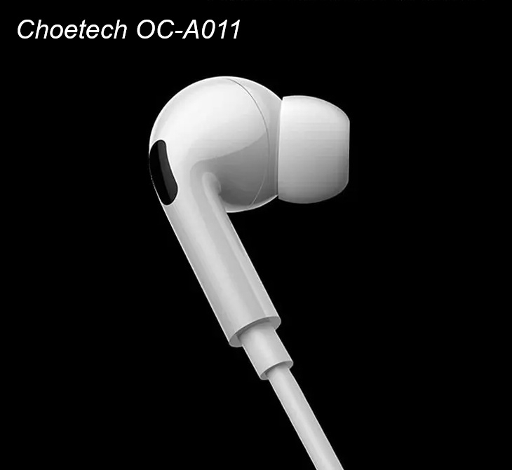 Choetech OC-A011 USB-C In-Ear Headphones 1.2m - White โ image 6