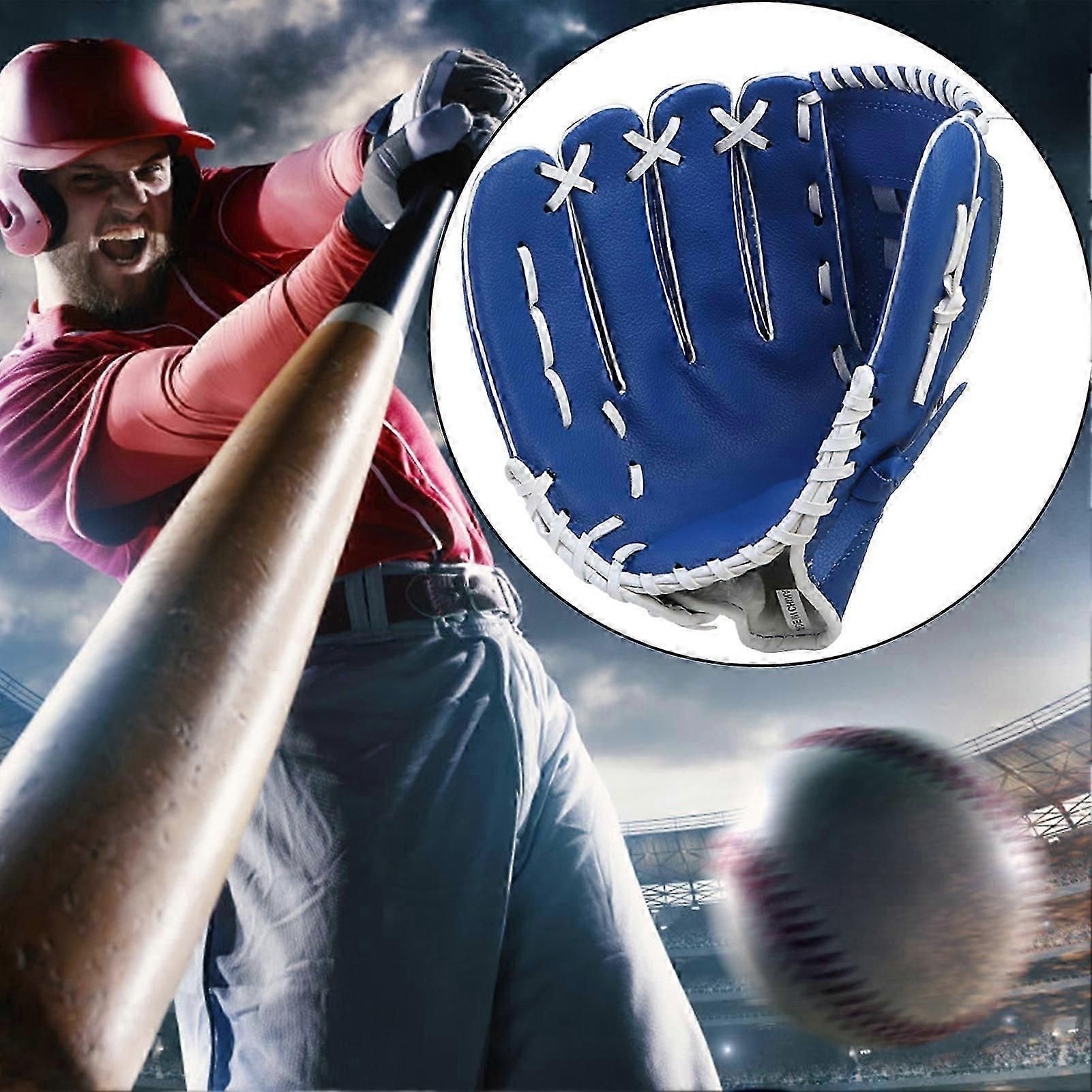 Youth Baseball Gloves Synthetic Leather Baseball Glove Sports Baseball for Women and Men Kids - Light Brown 11.5inch — image 4