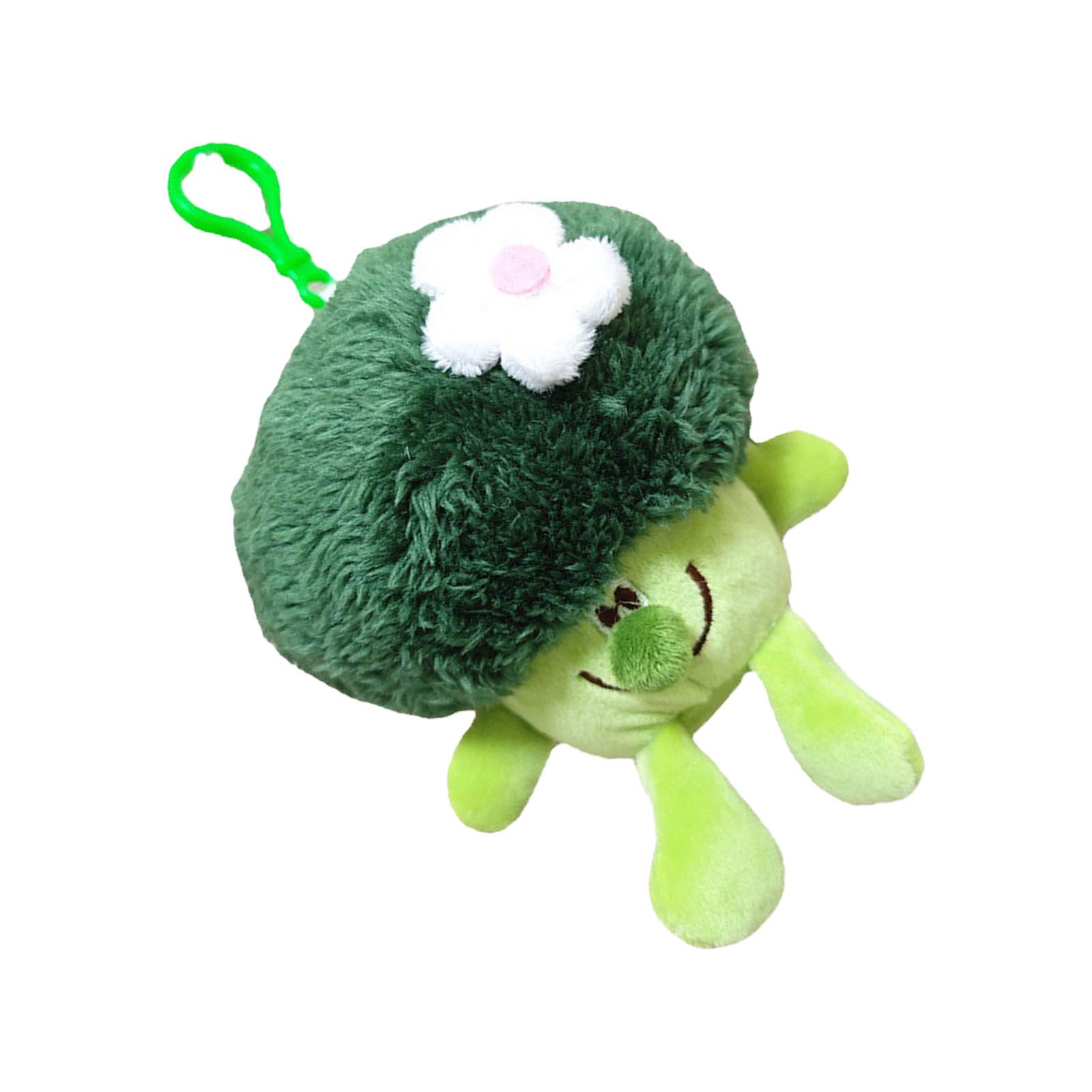 Plush Pendant Cute Broccoli Shape Stuffed Toy PP Cotton Vegetable Pendant for Keychain Keyring Bag Large — image 2