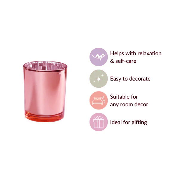 40 Pack Rose Gold Pink Votive Tealight Candle Holders Valentines Day Mercury Wedding Decor Glass Candlestick Party Decorations Bridal Baby Shower Event — image 6