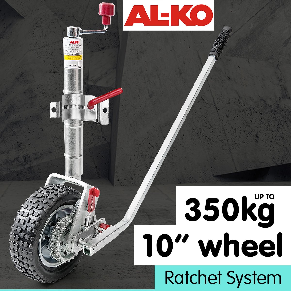 Alko 10in Ratchet Trailer Boat and Caravan Jockey Wheel — image 2
