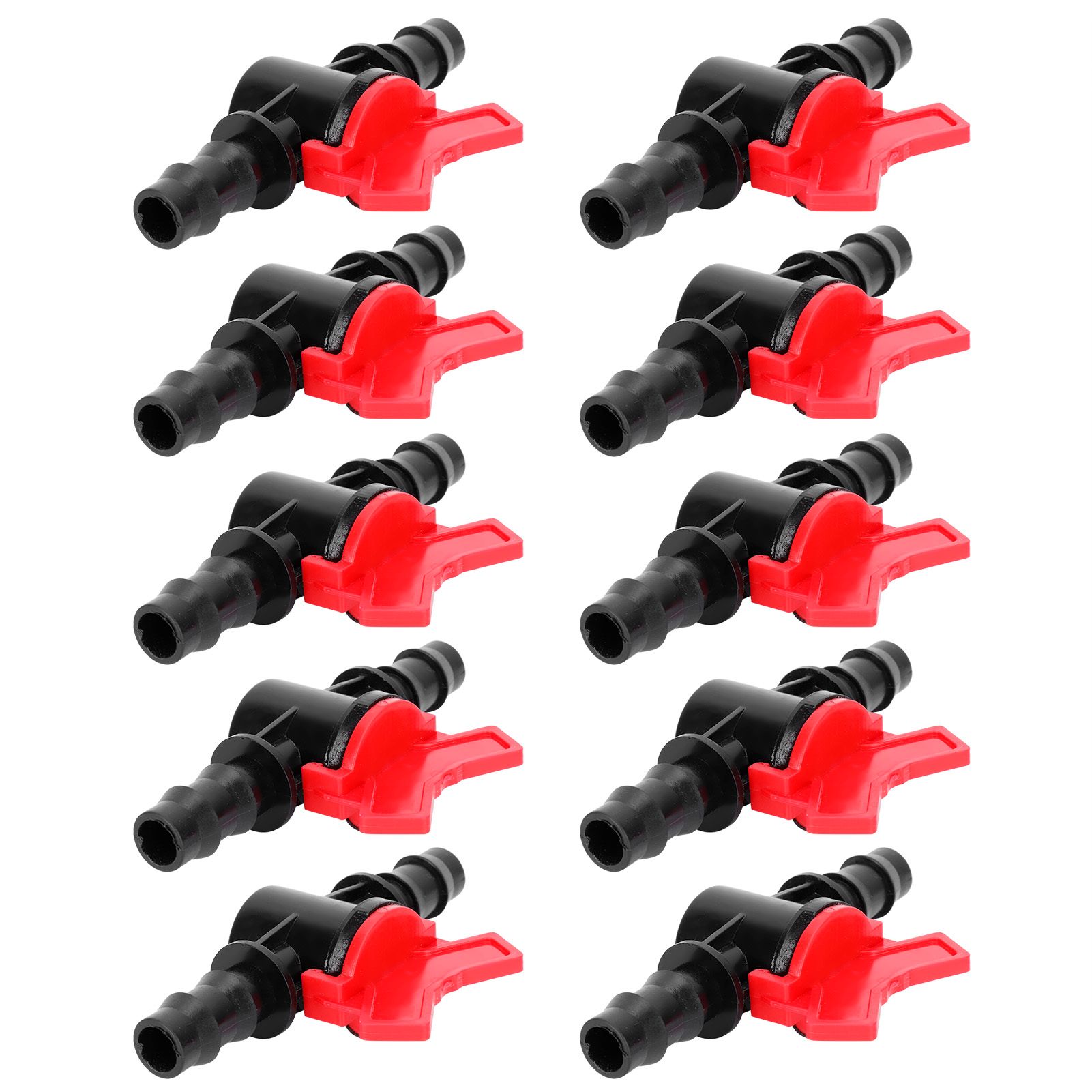 10PCS 1/2 Hose Irrigation Fittings Barbed in Line Valve Garden Irrigation Connector — image 5