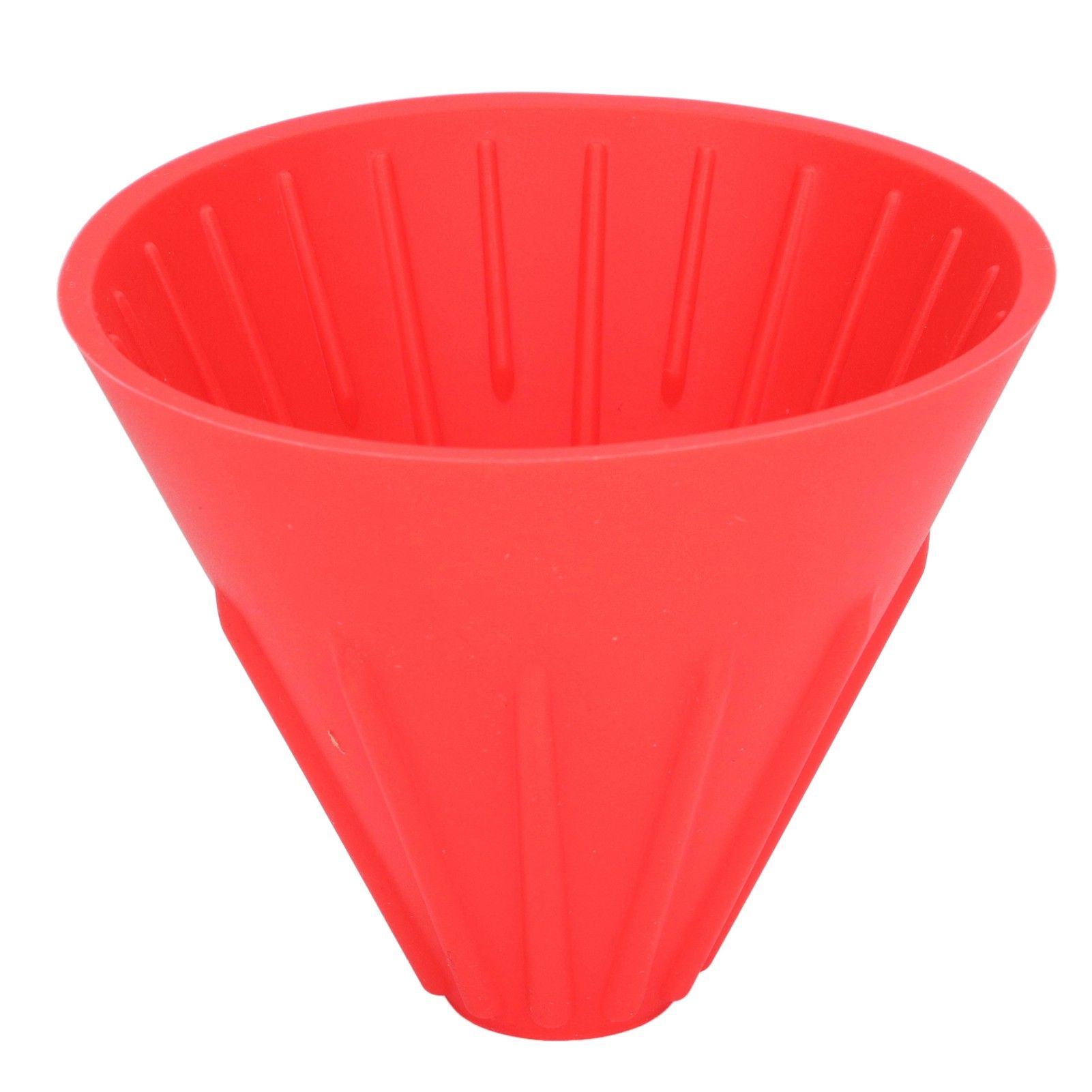 Silicone Coffee Dripper Portable Reusable Folding Coffee Filter for Travel Camping Office HomeRed โ image 5