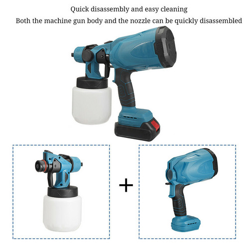 Cordless High Pressure Airless Spray Gun Paint Sprayer For Makita 18V Battery โ image 4
