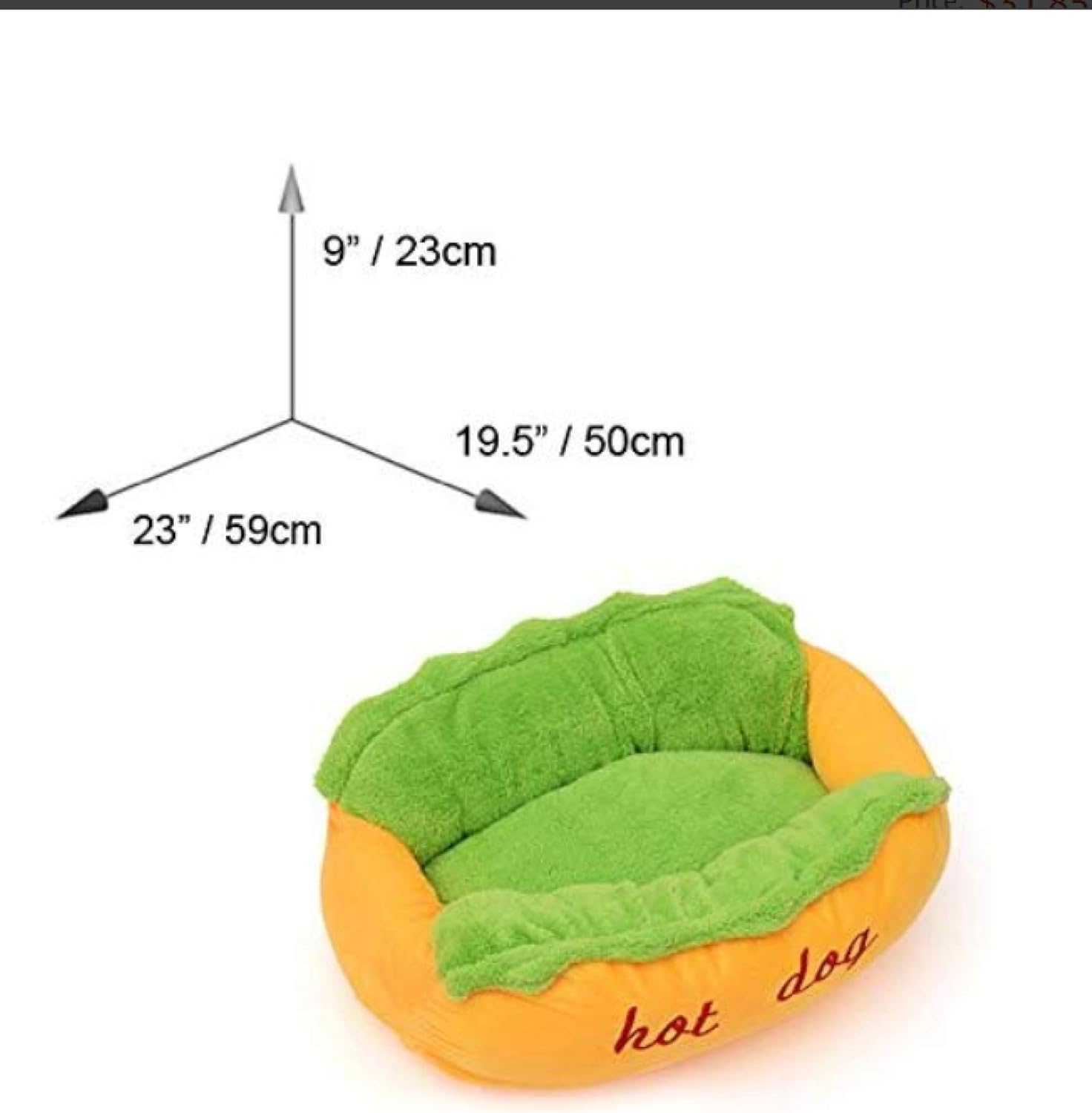 Hotdog Design Dog Bed - Soft, Removable & Washable Pet Mat for Small Dogs — image 6