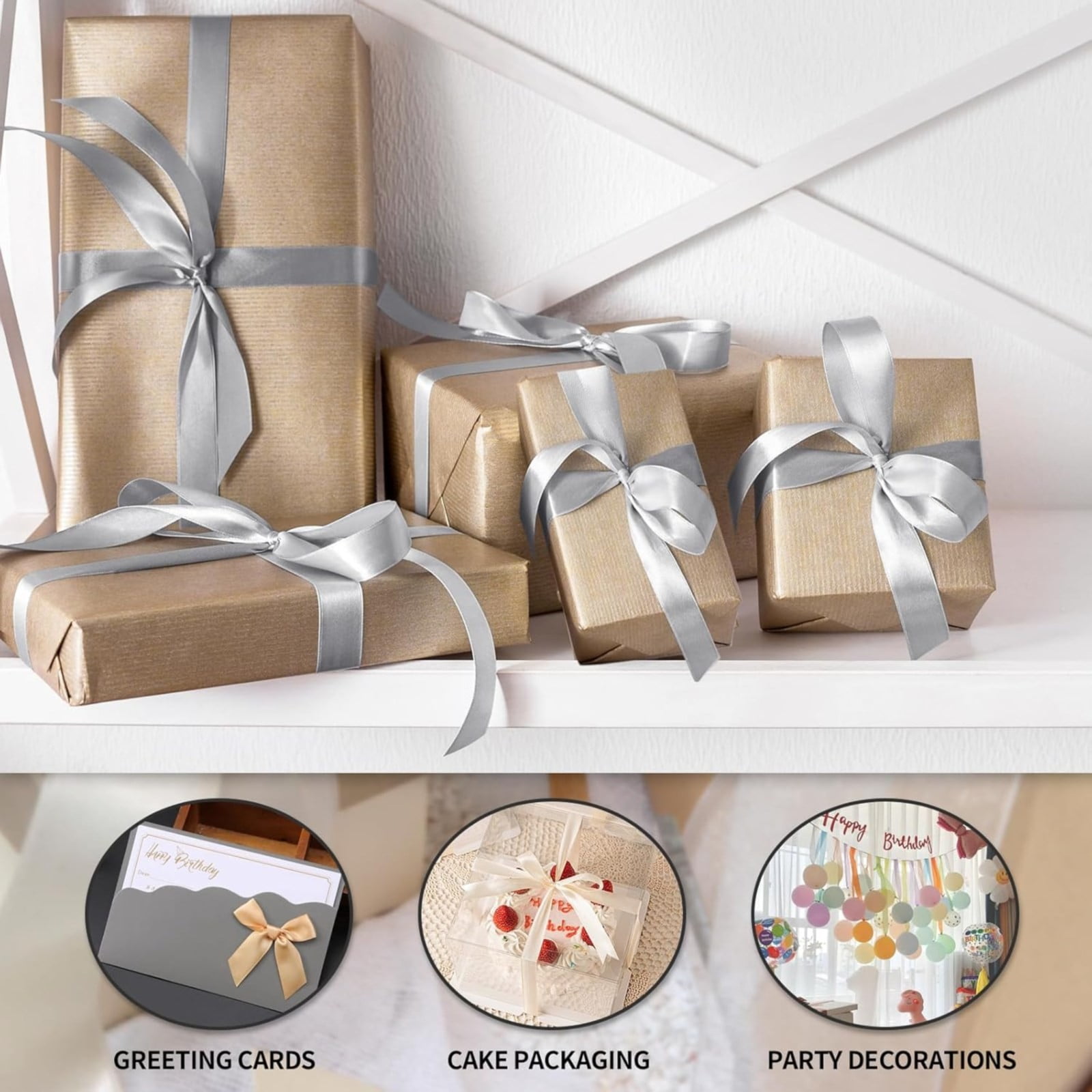 Wrapping Paper with Dogs Warehouse Sale Colored Satin Ribbon Green Home Decor Packaging Case Cloth Green 3.51*3.51*1.17 Inch Sky Blue — image 4