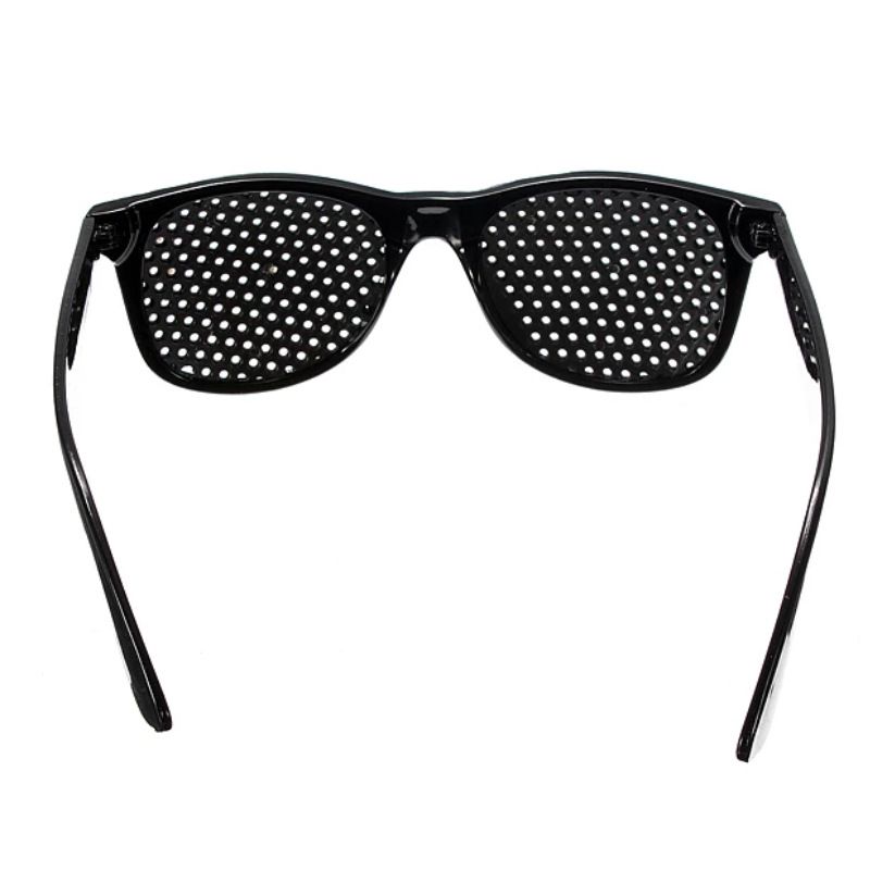 Oval Sunglasses Women Shade Vintage Retro Sun Glasses UV400 Black pinhole glasses Eye protection glasses โ image 3