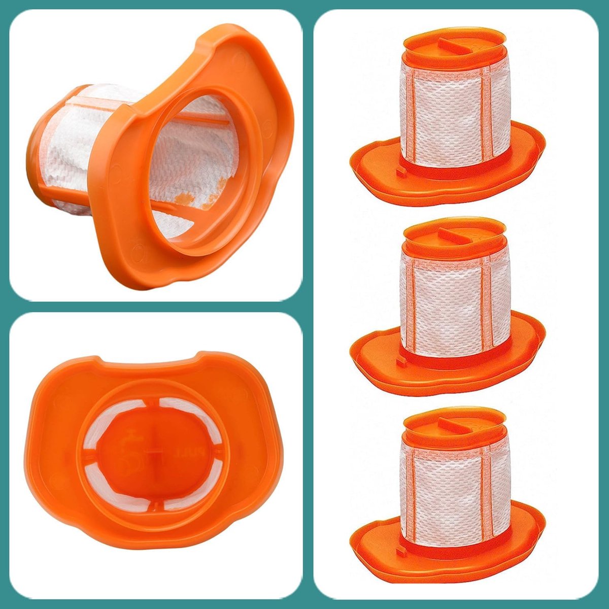 3 pieces - Filter accessories - Suitable for Black & Decker BHHV520BT BHHV520BFP BHHV320B BHHV320J BHHV520BF BHHV520JF - Dust filters - Fine dust filters — image 2