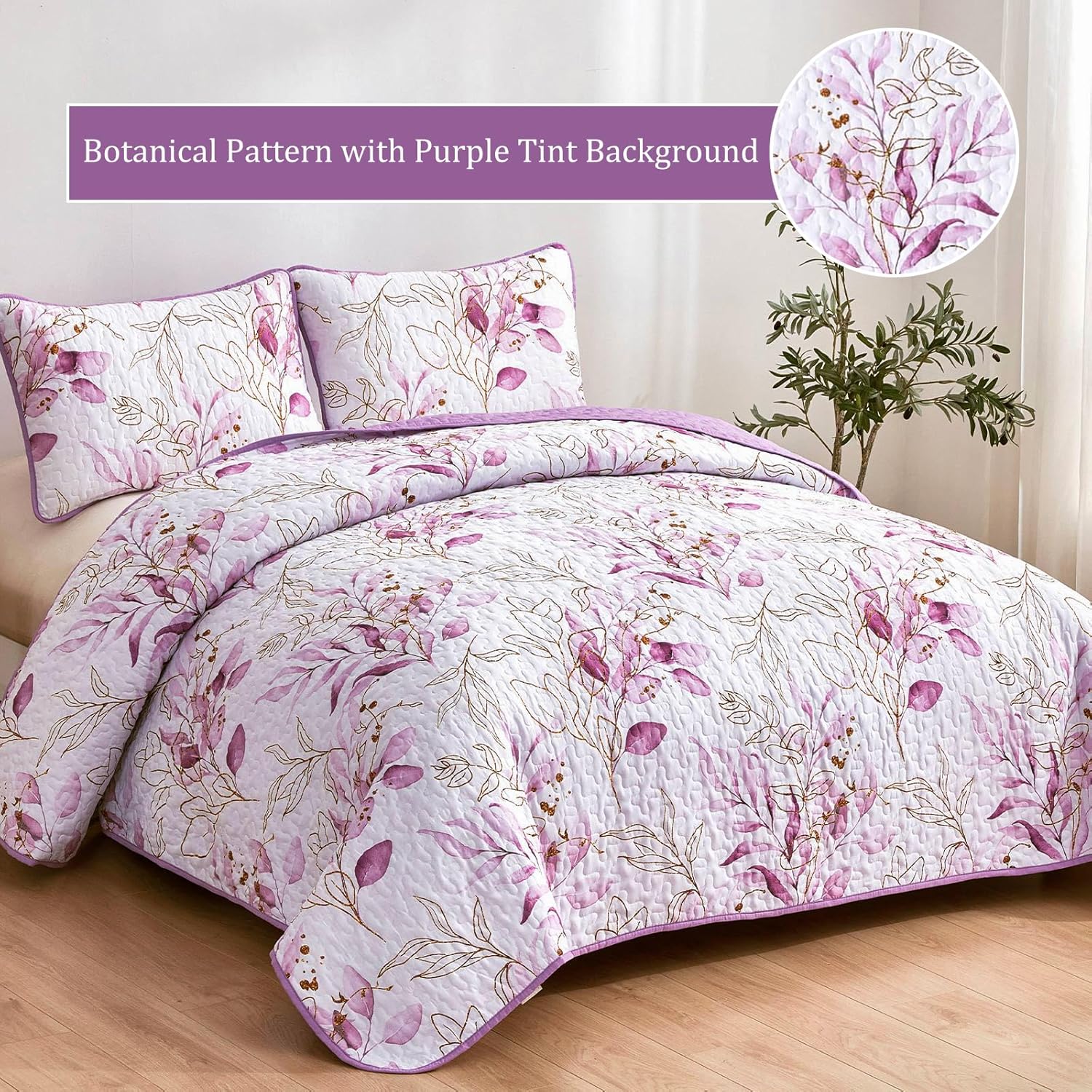 Unique Quilted bedspread and pillowcovers set: Stand Out in Style - Queen size โ image 2