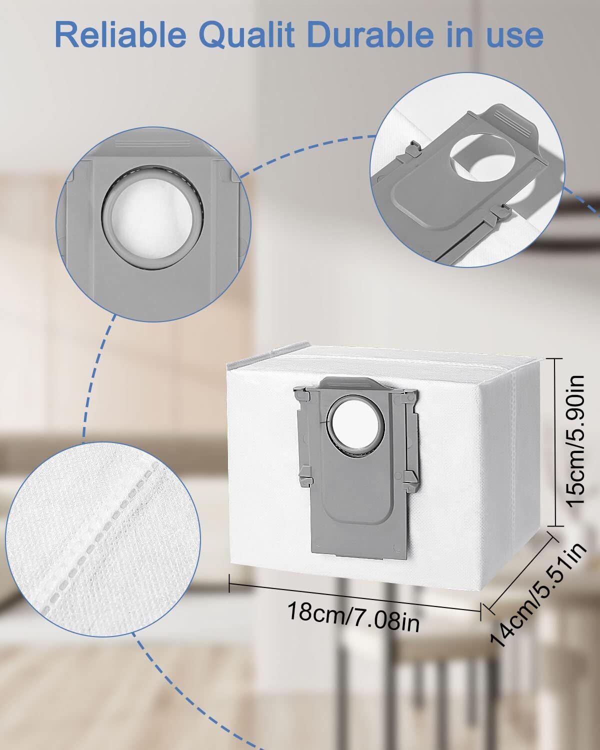 10 pcs vacuum cleaner bags accessories for Xiaomi Roborock S8+/S8 Pro Ultra S7 MaxV Ultra/S7 Pro Ultra/Q7 robot vacuum cleaner — image 3