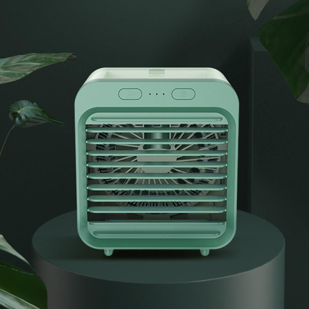Portable Air Conditioner Fan 3 Speeds Cooling Humidifier Fan for Room Desk Bedroom Office Green — image 6