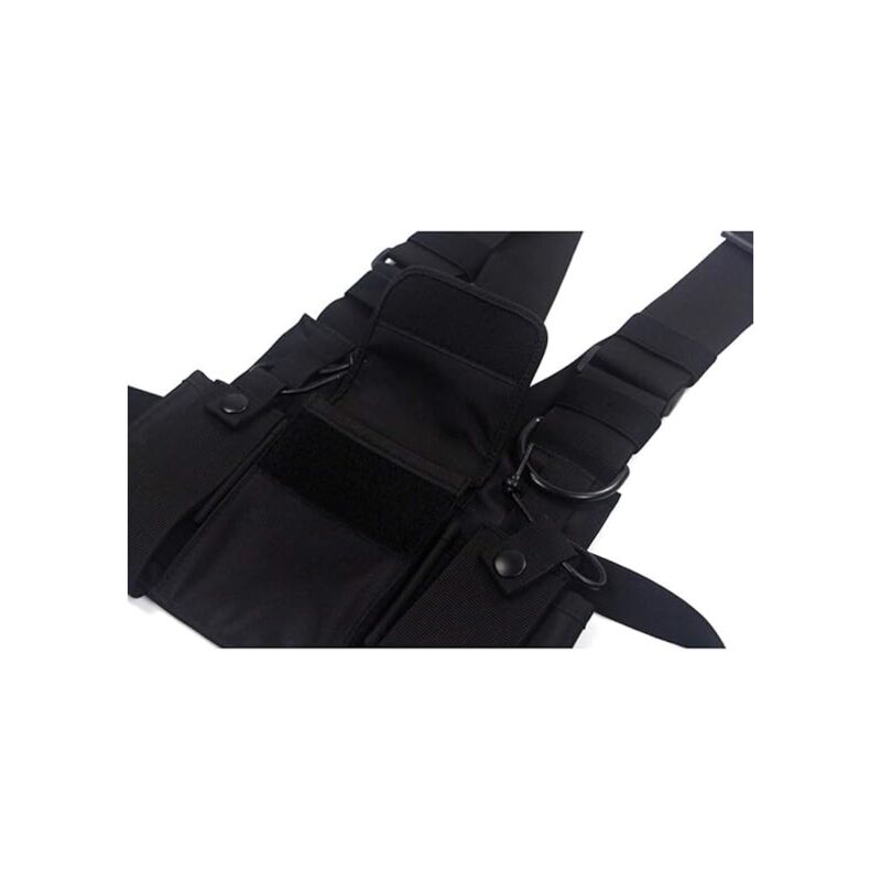 Crossbody Bags Chest Bag Hip Hop Streetwear Men Functional Waist Bags Adjustable Pockets Vest — image 4