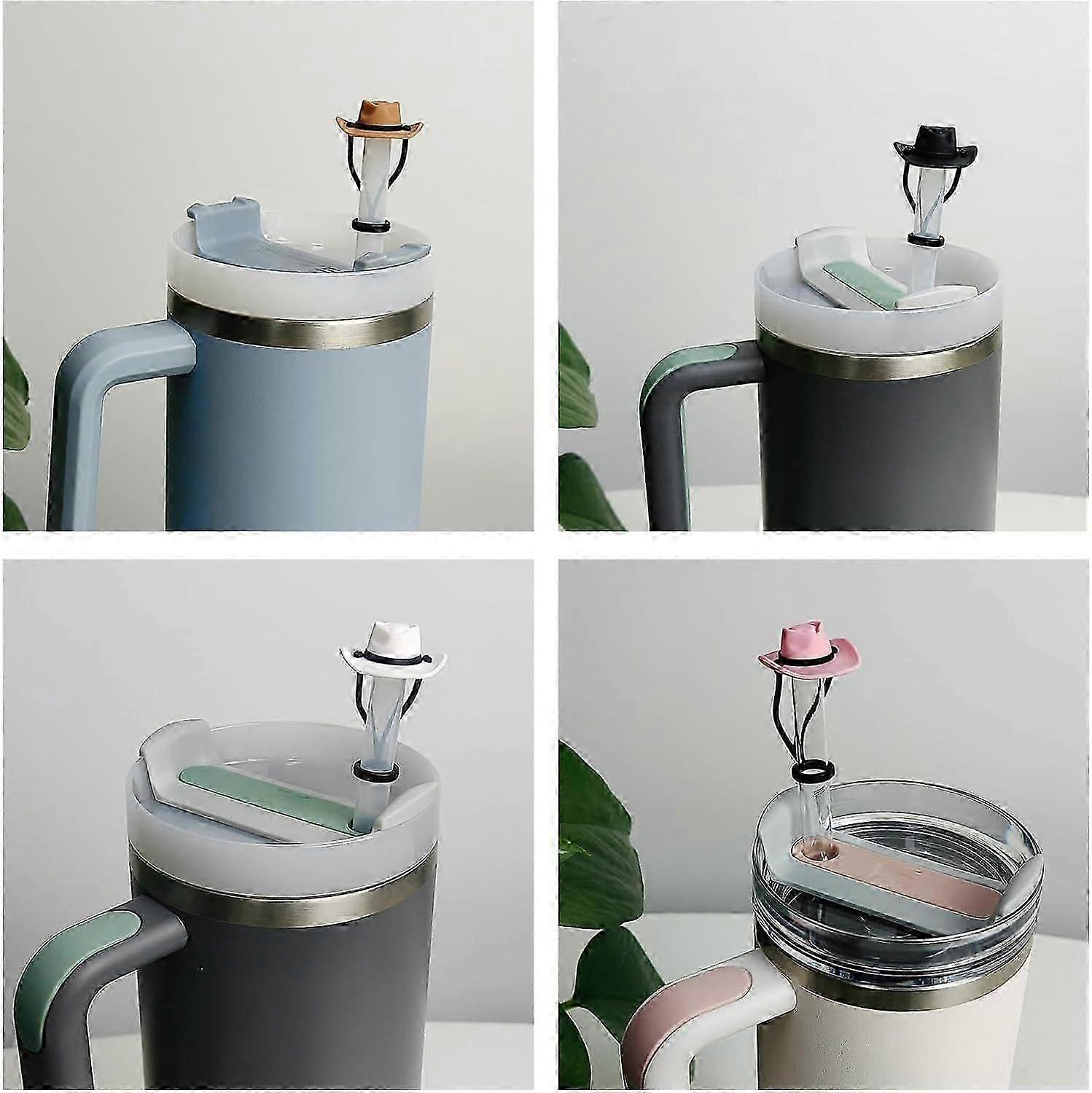 4 Pcs Straw Covers for Stanley Cup 20-40 oz, 0.4 inches Silicone Straw Cover Caps, Stanley Cups Accessories, Dust-proof and leak-proof,Simple Modern,R โ image 2
