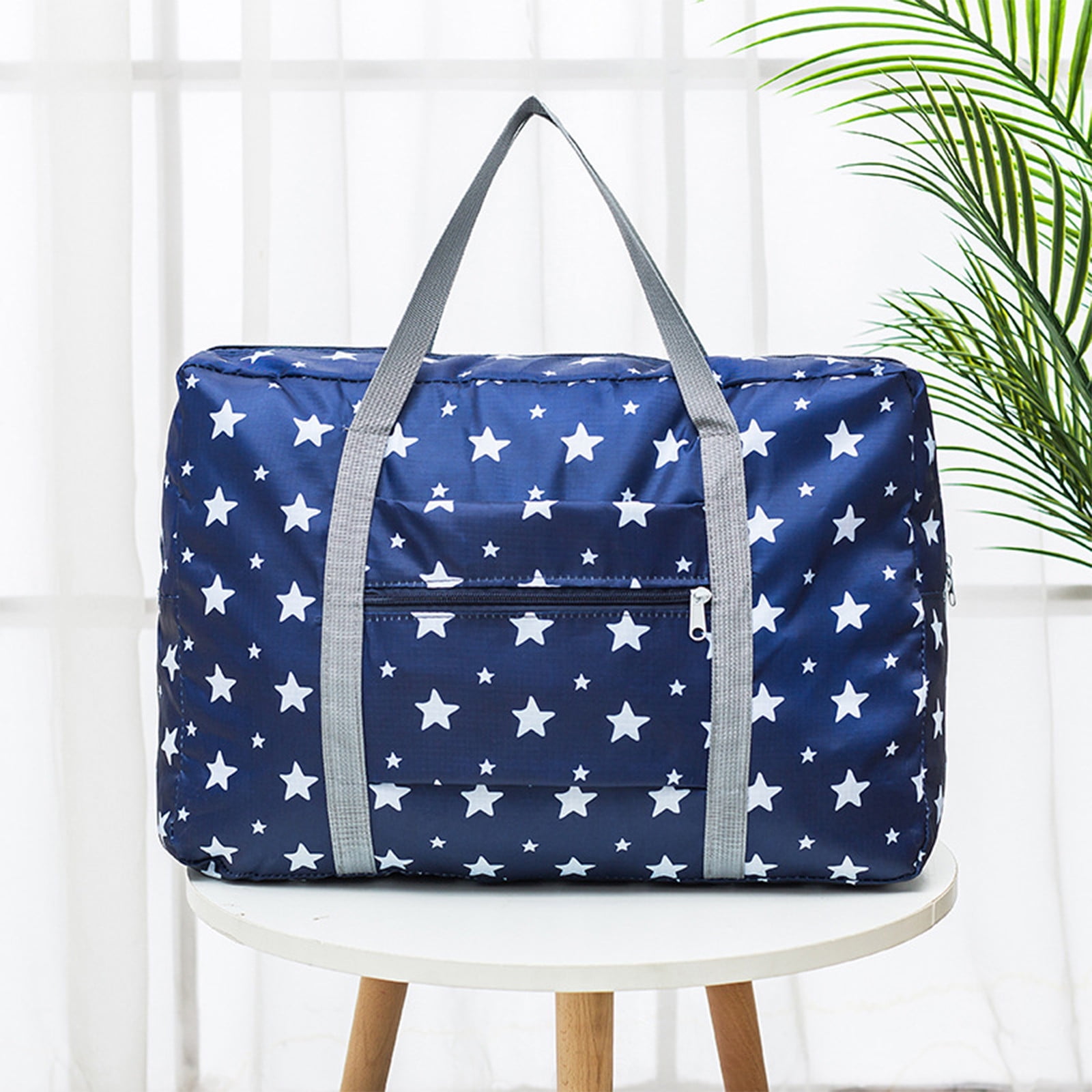 Foldable Travel Duffel Bag, Tote Carry On Luggage Sport Duffle Weekend Overnight for Women and Girls, Gym Bag Waterproof Foldable Duffel Bag 19.1×5.8×9.8 in — image 5
