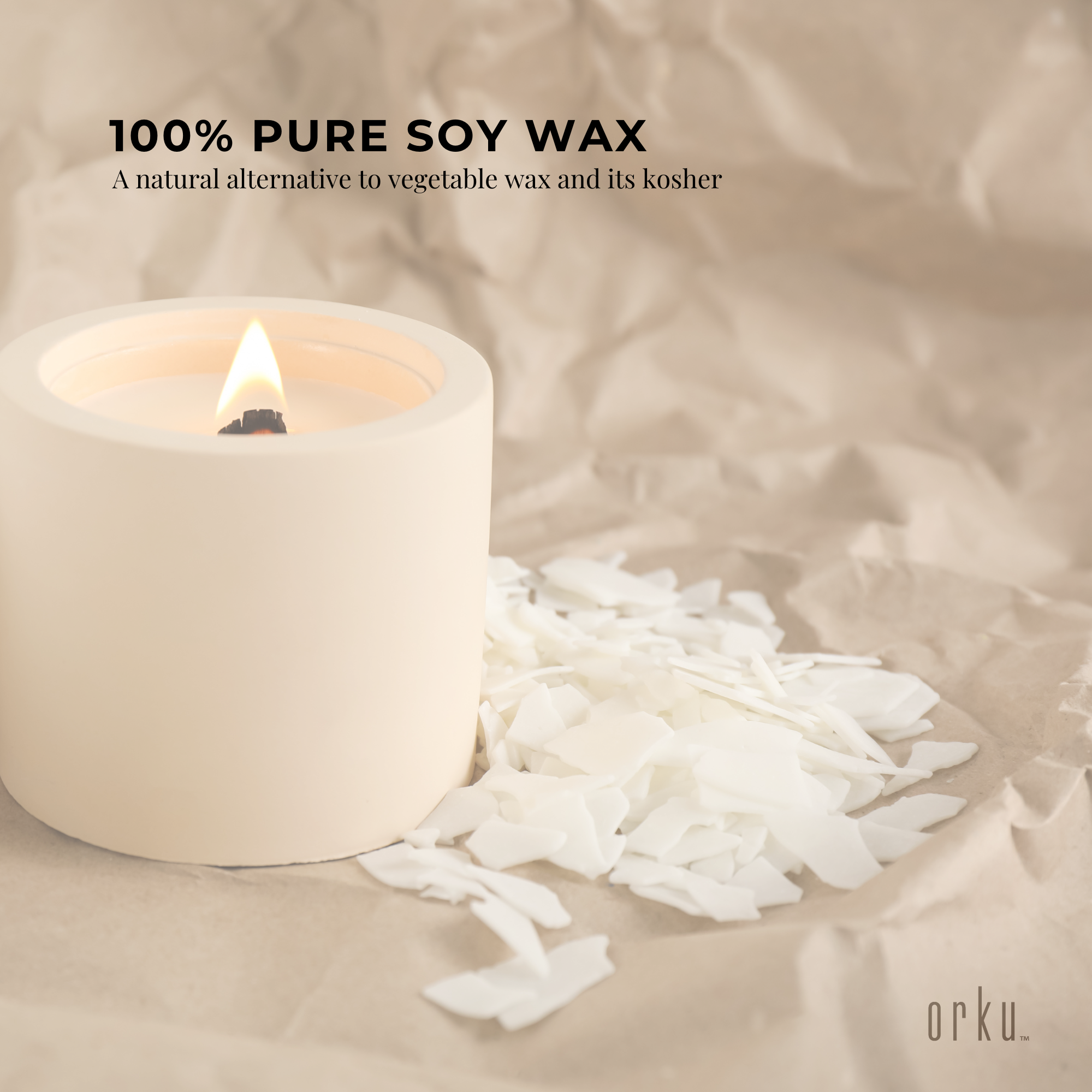 Bulk 10Kg Golden 464 Soy Wax Flakes - 100% Pure Natural DIY Candle Melts Chips β image 5