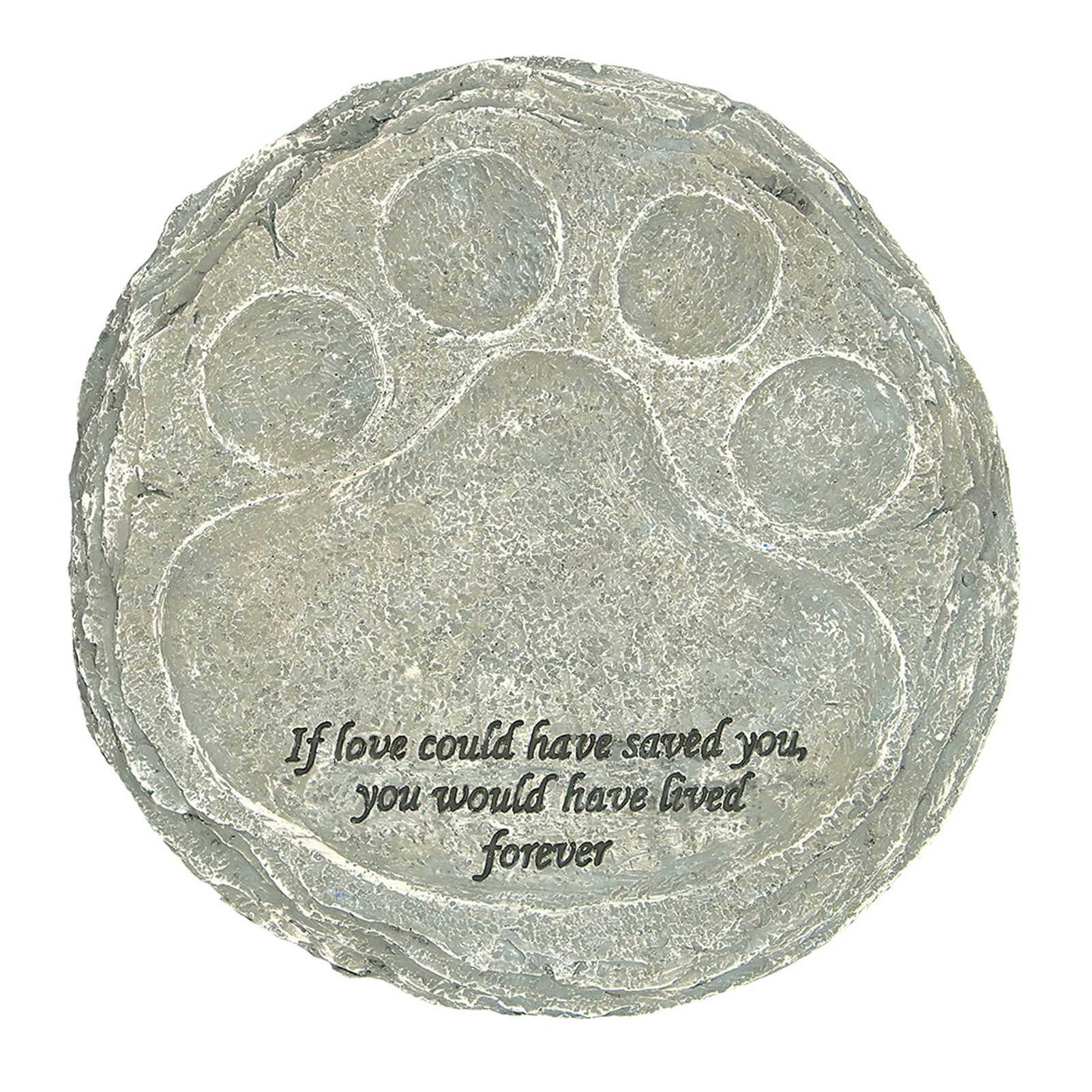 Pet Memorial Stone Resin Garden Memorial Tombstone Dog Cat Gravestone for Lawn BackyardType C Moss Color