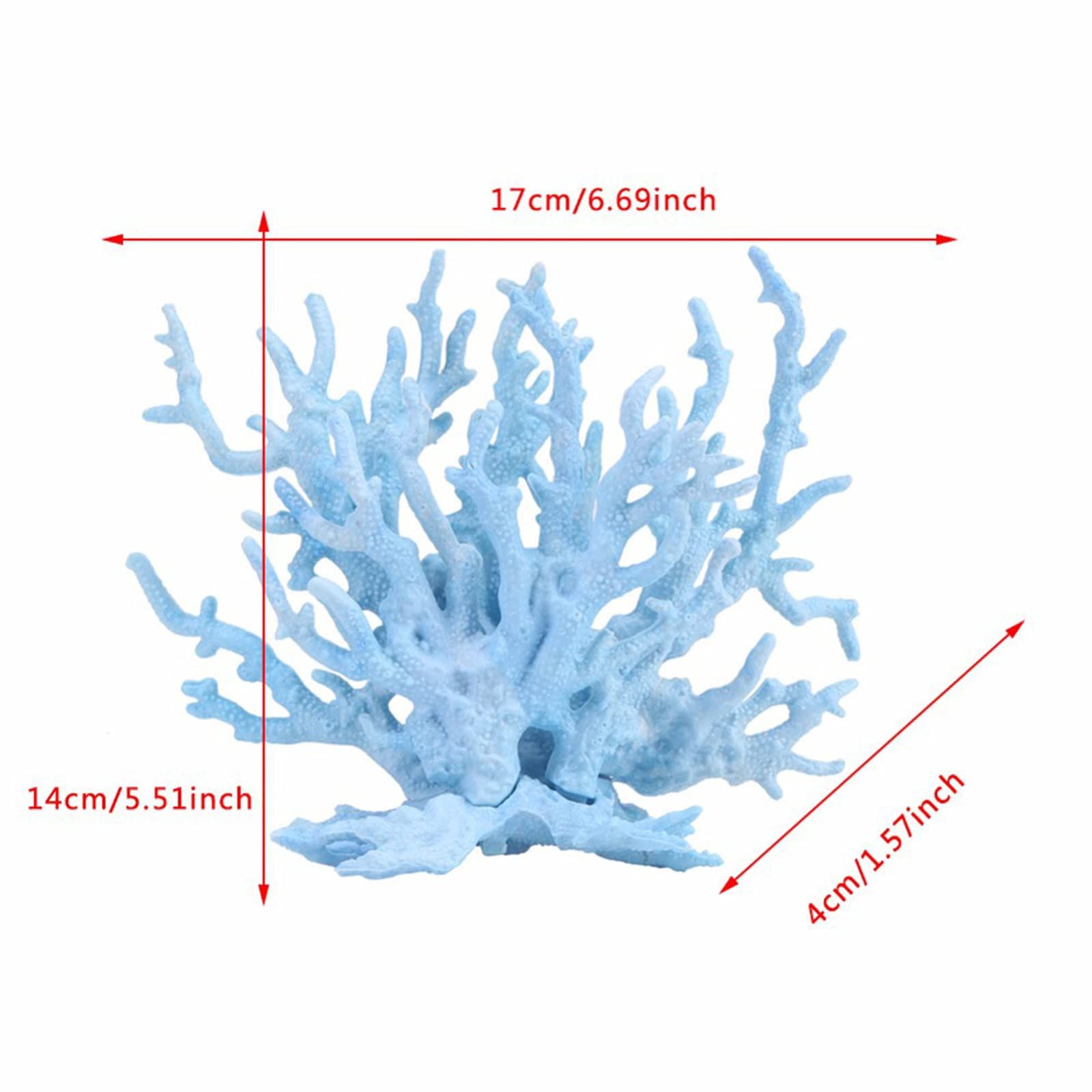 Aquarium Coral Ornament Resin Coral Reef Decor Artificial Aquarium Plants Landscape Fish Tank Accessories Decorations, Blue — image 5