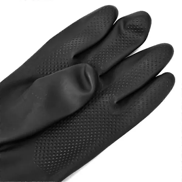 Rubber Sandblasting Gloves 60 cm Length for Sandblasting Cabinets, Cotton Lined Abrasion Resistant Sleeves with Rough Surface for Secure Grip in Heavy-Duty โ image 4