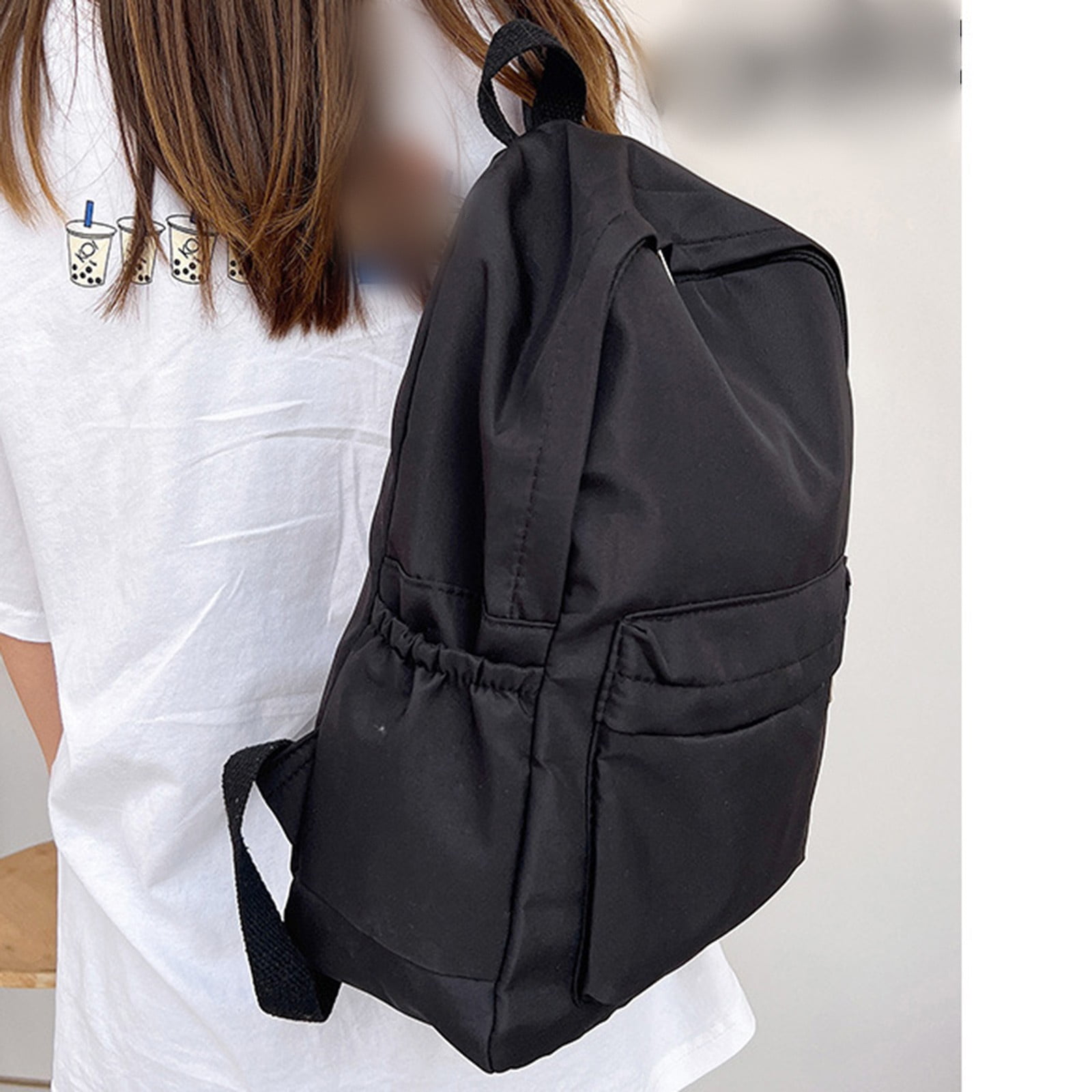 1 Piece Travel Backpack with Detachable Bear Charm, Laptop Book Bag for School, Work and Daily Travel, Black 2, 21.8 × 27.9 cm — image 2