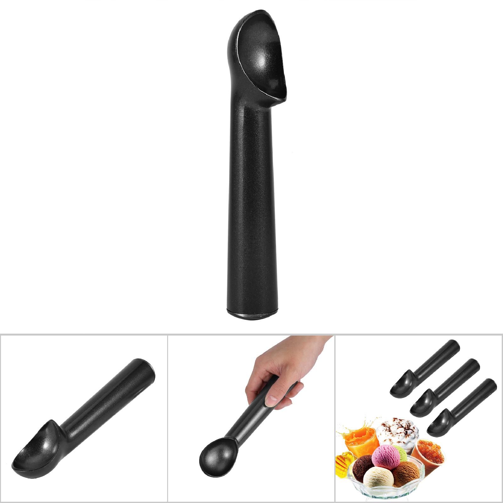 Portable Metal NOn stick Anti feeze Ice Cream Scoop Spoon Kitchen Tool (Matte Black) โ image 6