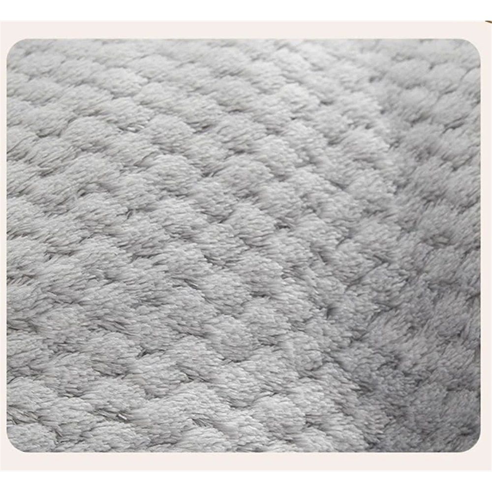 Deluxe Pet Beds, Super Plush Dog or Cat Beds Ideal for Dog Crates, Machine Wash & Dryer Friendly (Light Gray,55*40cm) — image 4