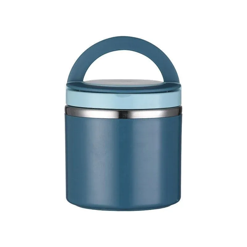 Stainless Steel Insulated Lunch Box Bento Box Thermal Food Container Breakfast - Blue