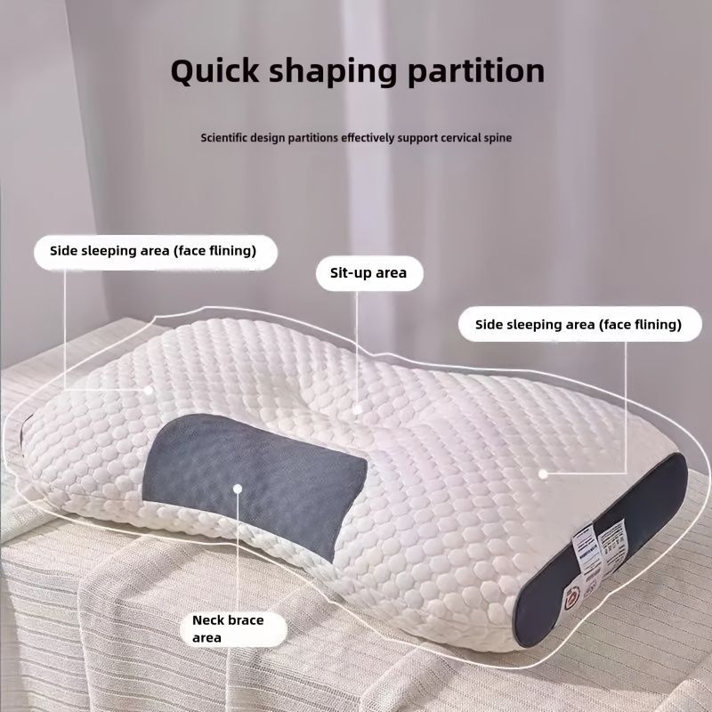 Knitted Neck Pillow Ultra Soft Pillow Breathable Pillow Moisture Wicking Pillow - Black - Size 700g — image 3