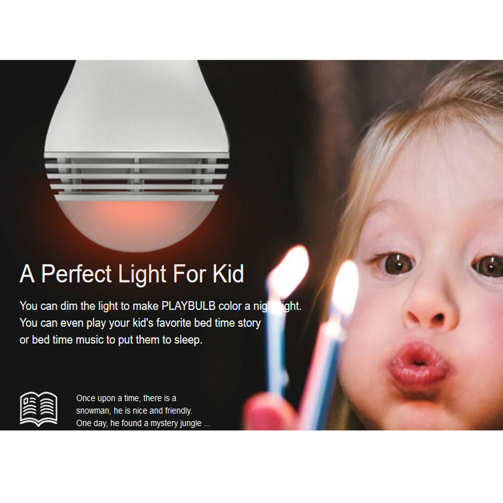 MiPow Playbulb STUDIO Gift Set Novelty LED Light Bulb & Candle Bluetooth Audio — image 3