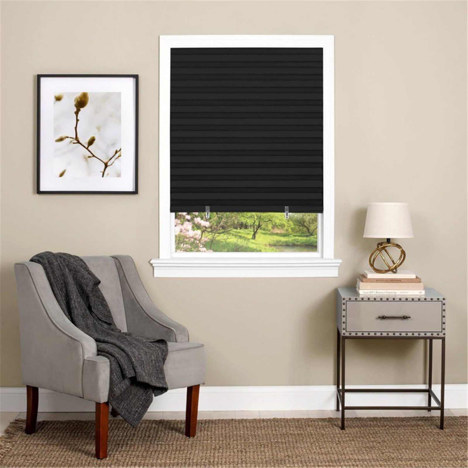 1 Pack Sunshade Shades,Pleated Paper Blinds for Indoor Windows Cut to Size Paper Shades,Thermal Insulation Blinds for Windows,No Tools,No Drilling for Office — image 5